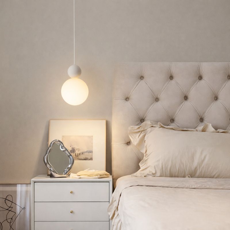 Modern Glass Pendant Light for Cafe Bar Counter