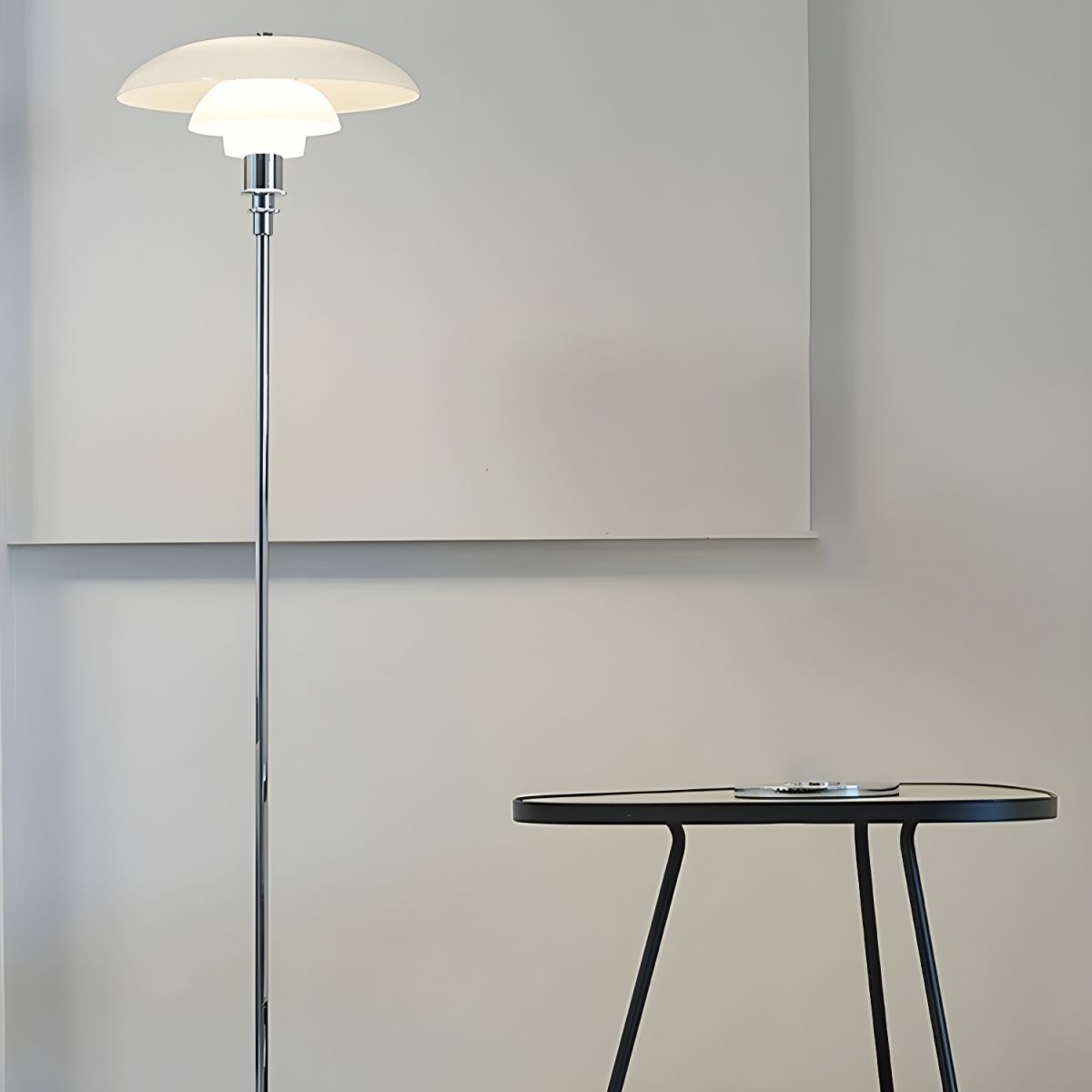 Modern Chrome Floor Lamp for Hotels