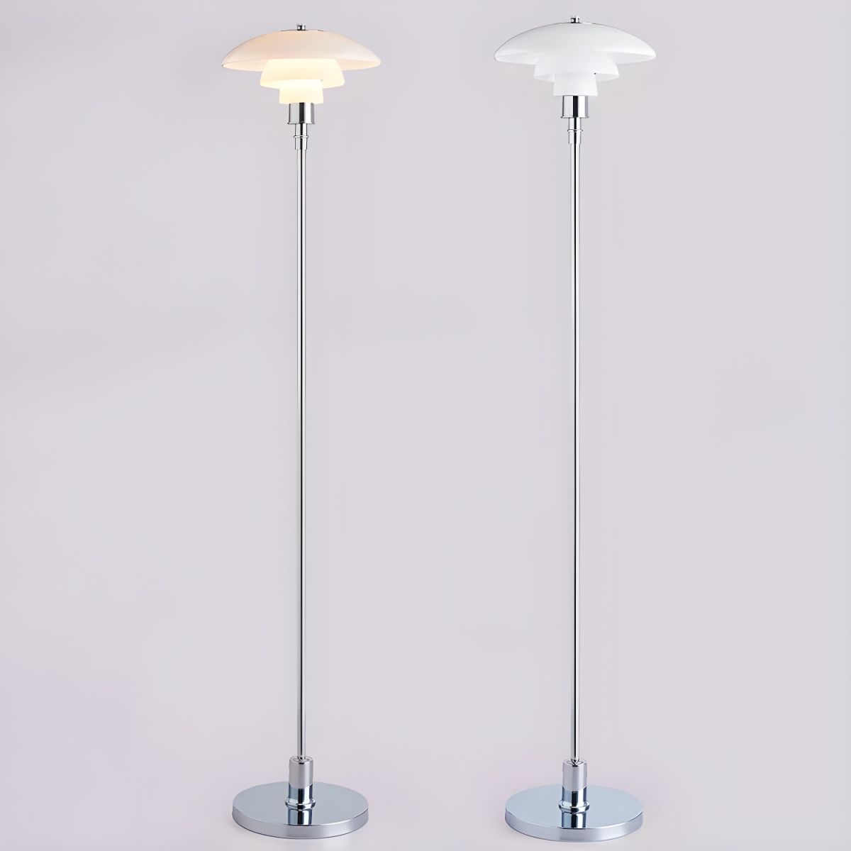 Modern Chrome Floor Lamp for Hotels