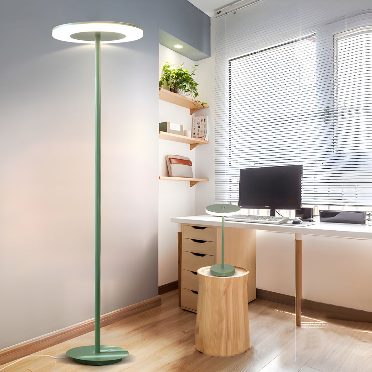 Simplistic LED Mushroom Floor Lamp