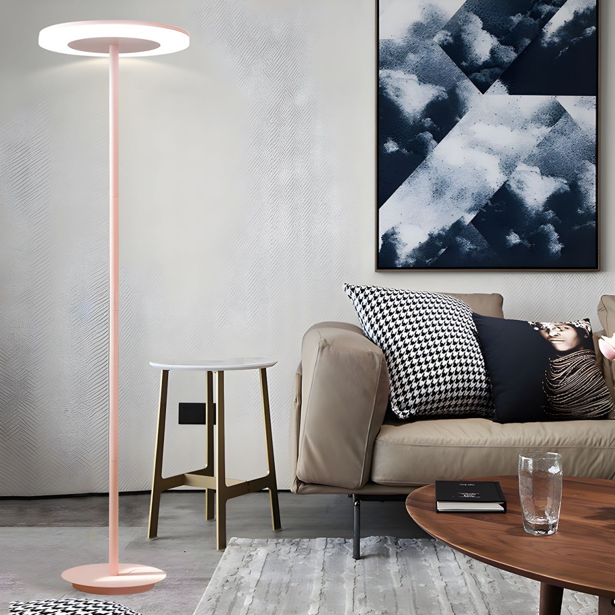 Simplistic LED Mushroom Floor Lamp