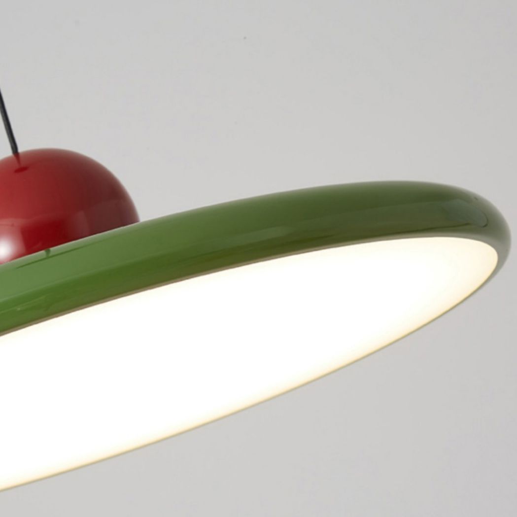 Nordic Cream LED Pendant Light - UFO Style for Living Room, Bedroom, Restaurant & Hotel Indoor Lighting