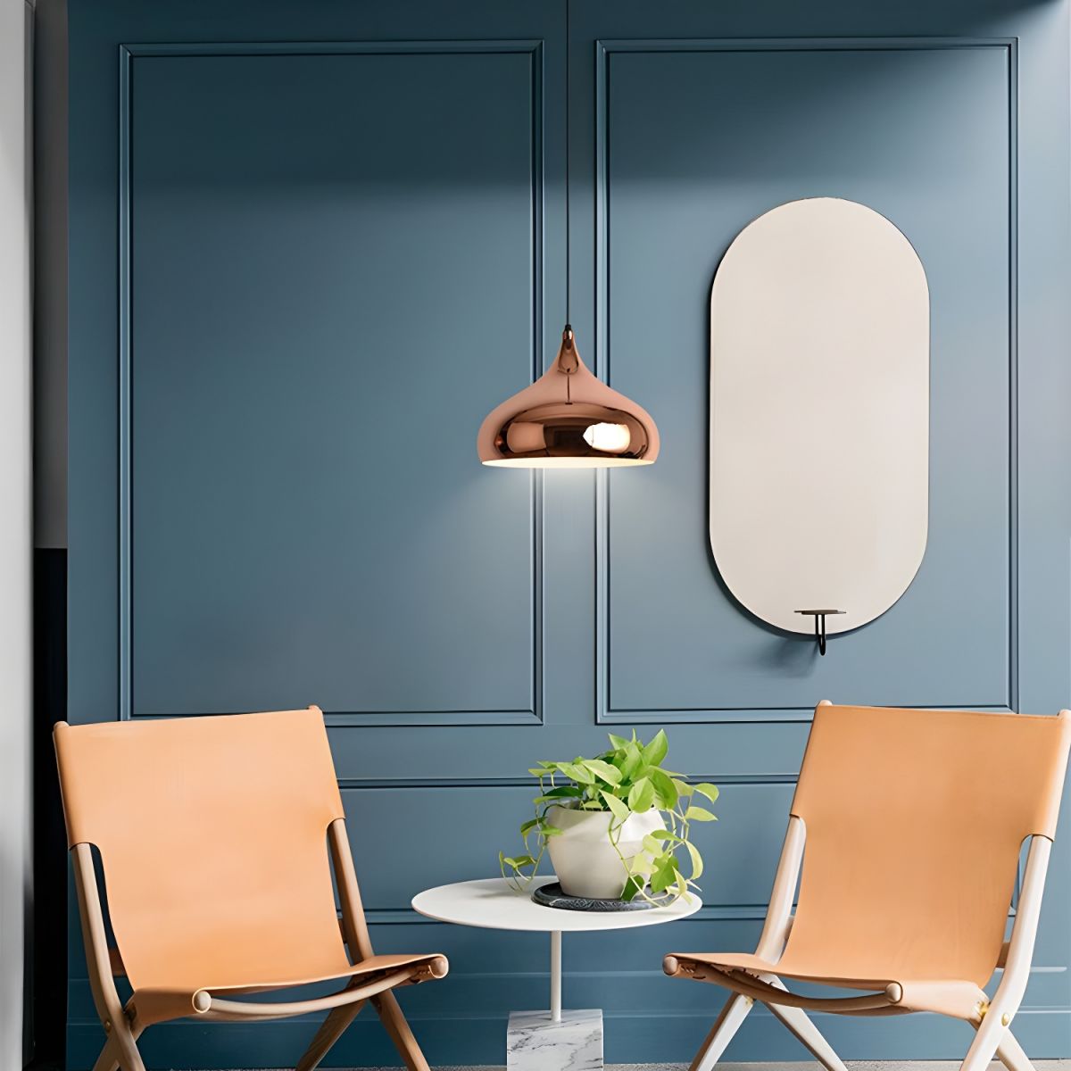 Suspension design rose gold de plusieurs formes