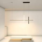 Lustre Led minimaliste moderne dimmable noir pour Table salle à manger cuisine Bar Suspension éclairage Suspension Design Lustre