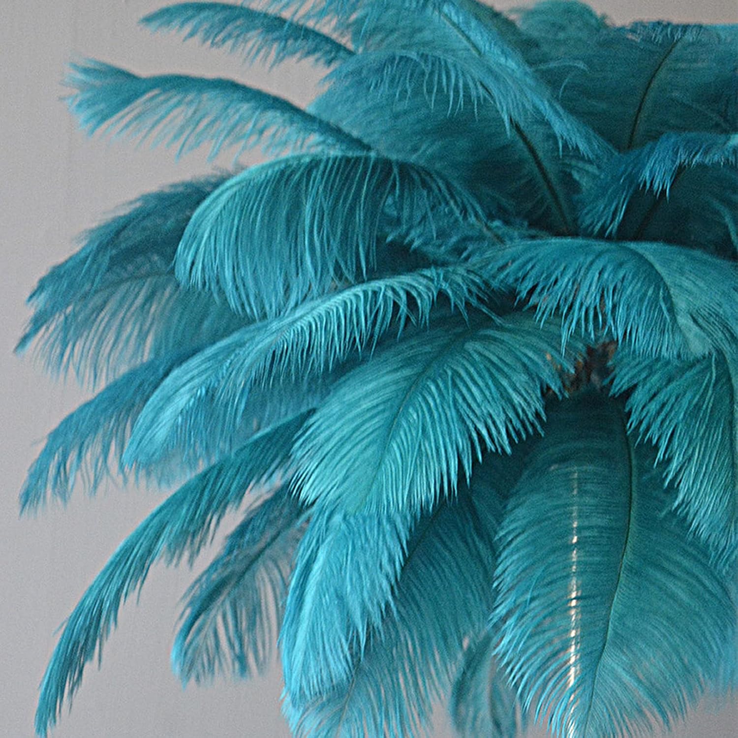 Nordic Decorative Floor Lamp with Ostrich Feathers and LED Lighting