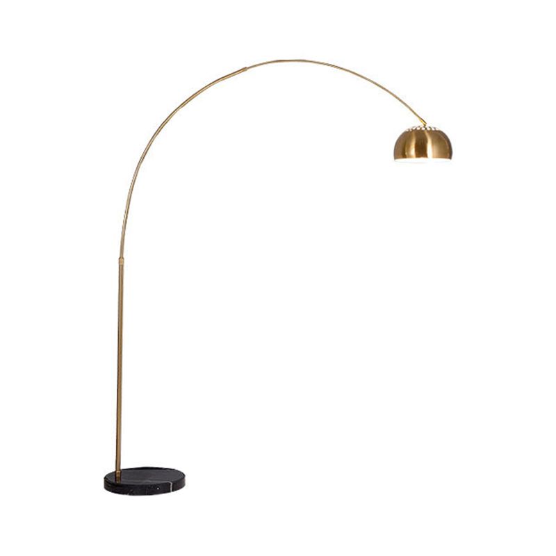 Luxury Adjustable Nordic Fishing Floor Lamp with Marble Base and Remote