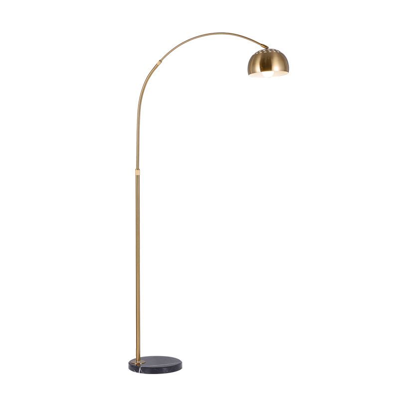 Luxury Adjustable Nordic Fishing Floor Lamp with Marble Base and Remote