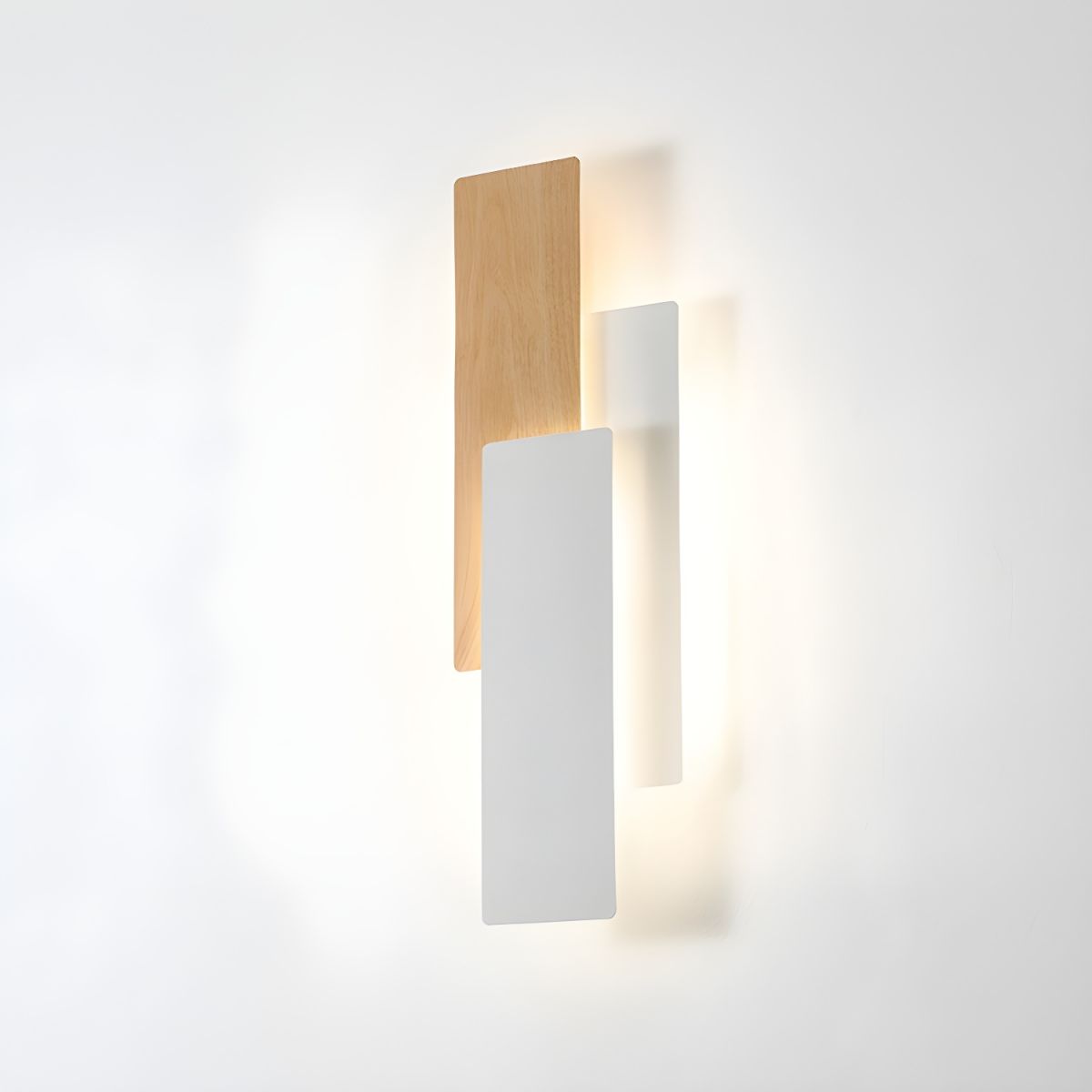 Modern Natural Wood Wall Sconce