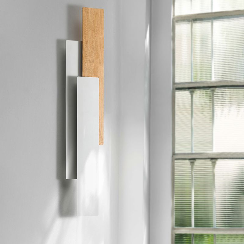 Modern Natural Wood Wall Sconce