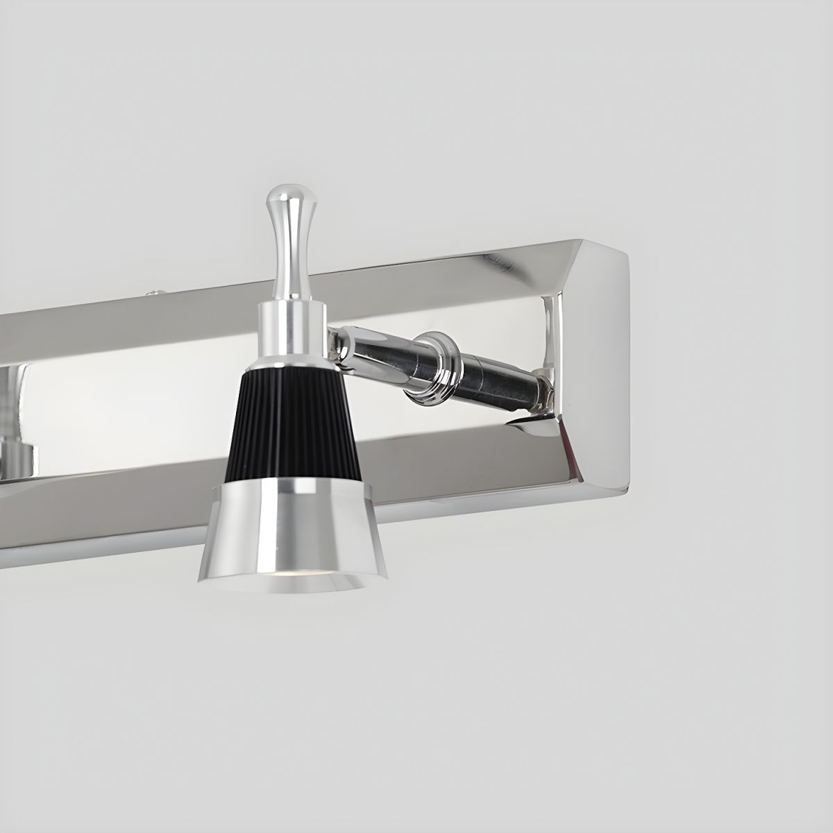 Chrome Mirror Bathroom Wall Sconce (2 or 3 Lamps)