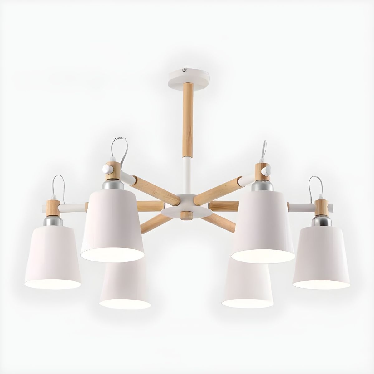 Rustic Wood and Metal Chandelier