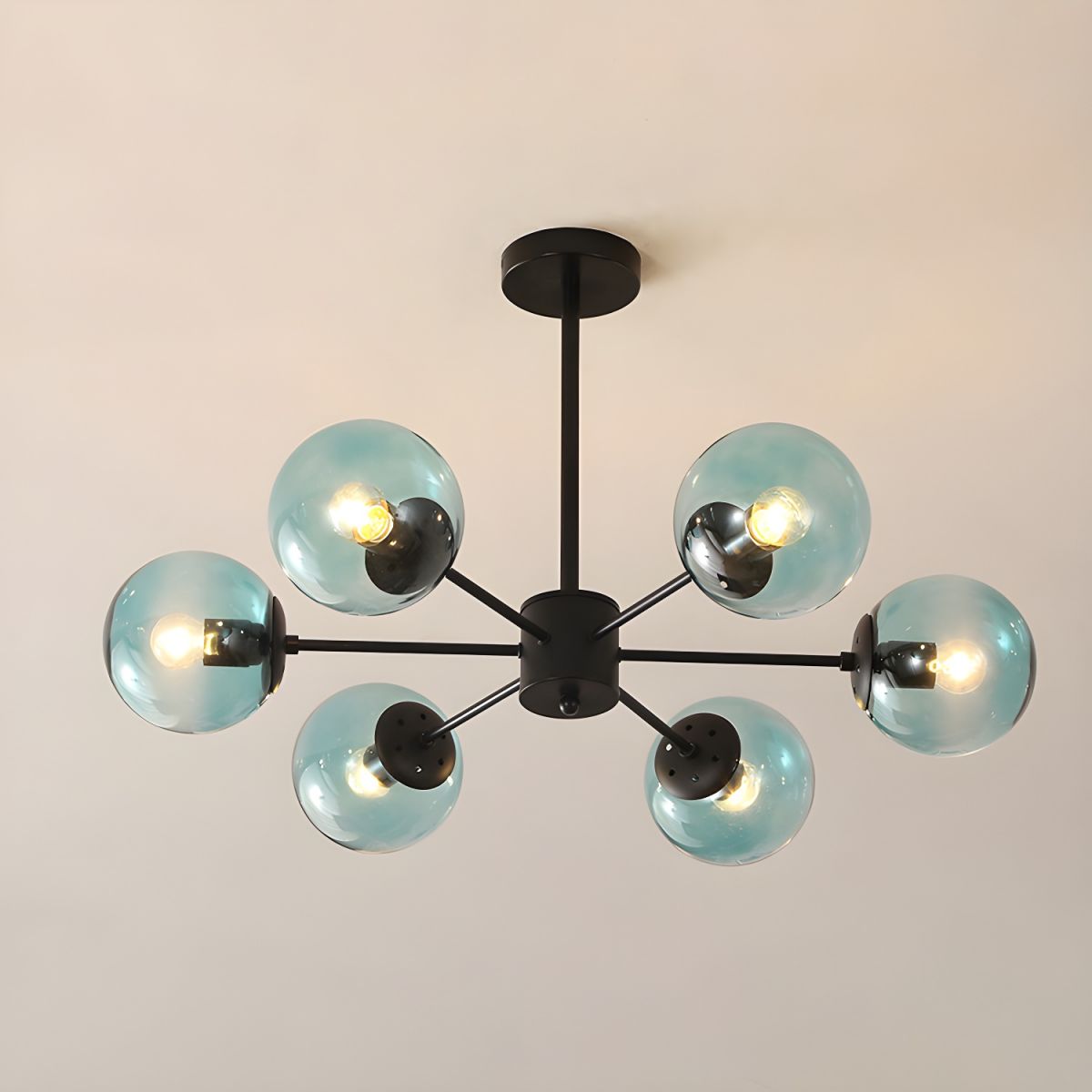 Elegant Chandelier with Glass Ball Accents