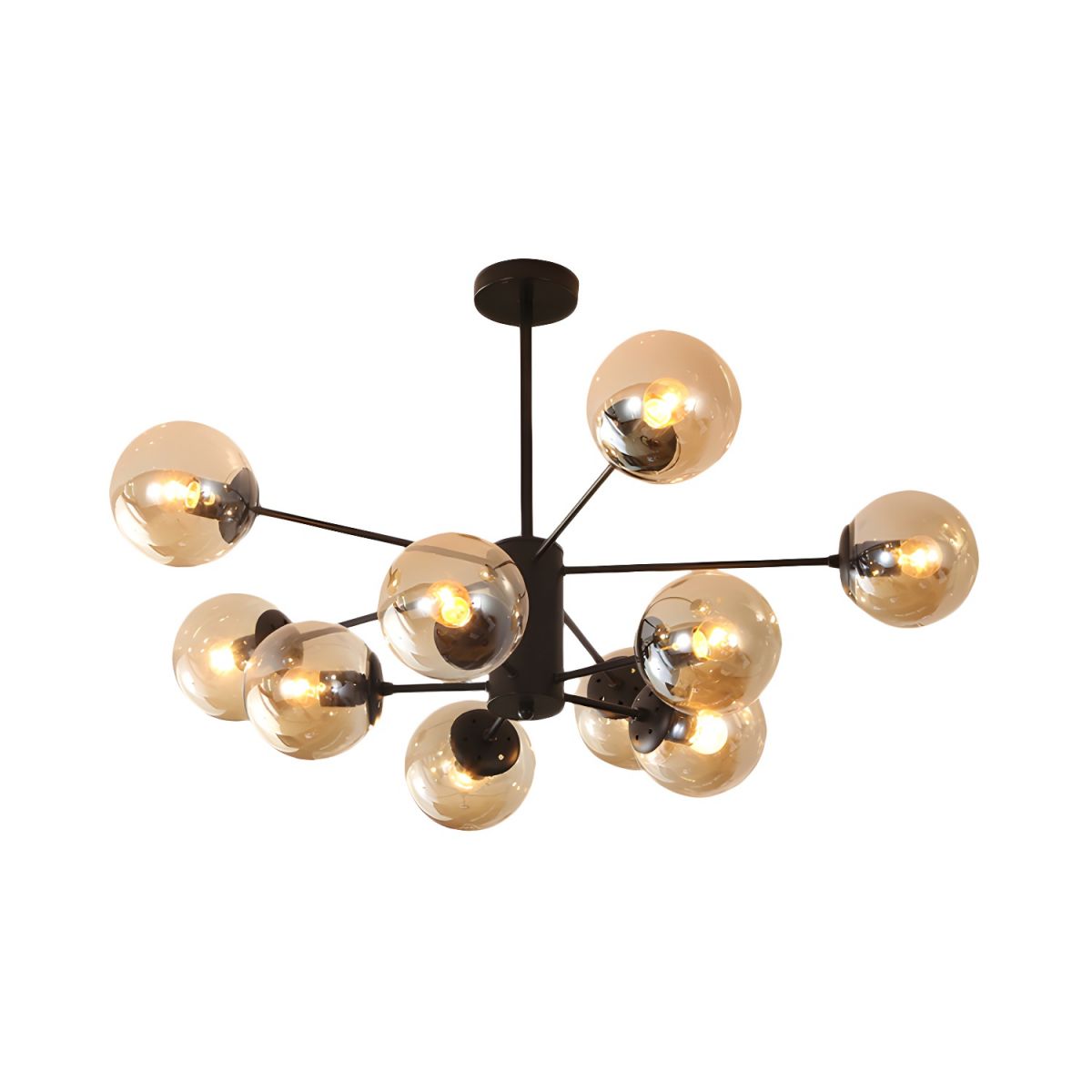 Elegant Chandelier with Glass Ball Accents