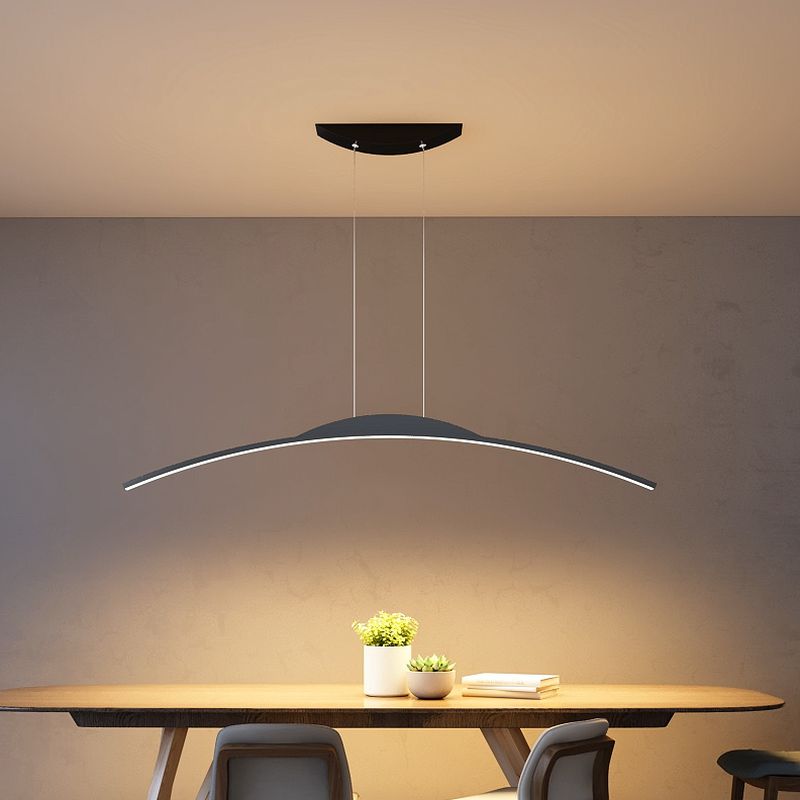 Curved Nordic Pendant Light for Kitchen Bar