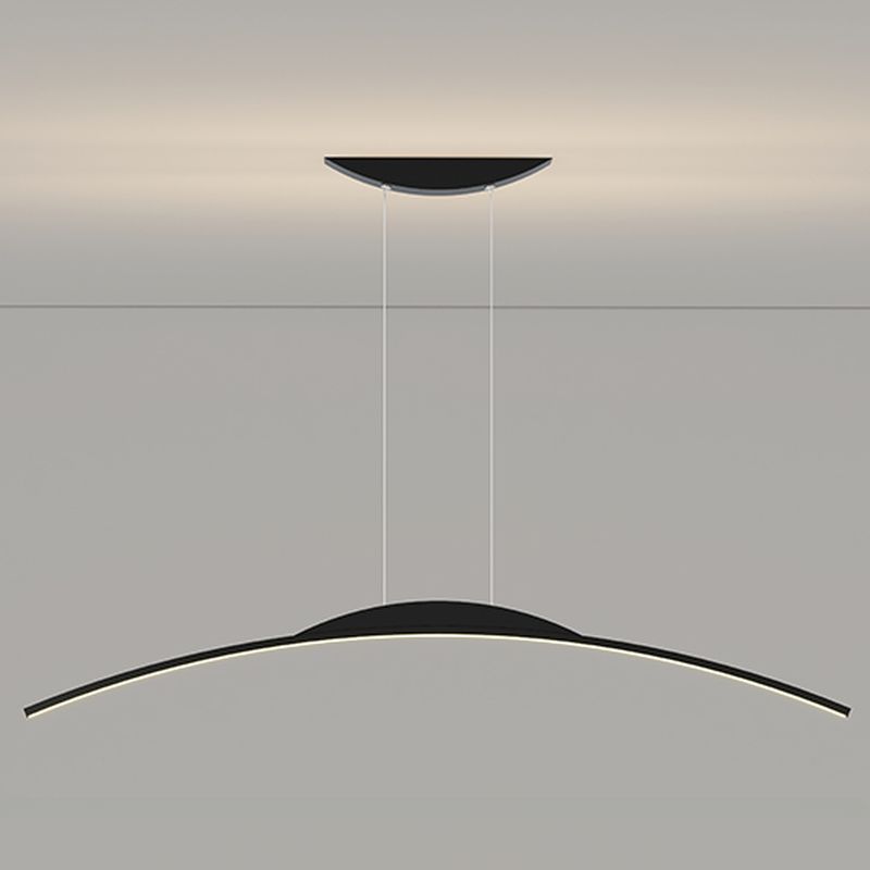 Curved Nordic Pendant Light for Kitchen Bar