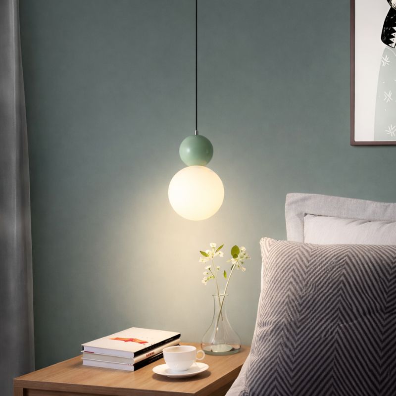 Modern Glass Pendant Light for Cafe Bar Counter