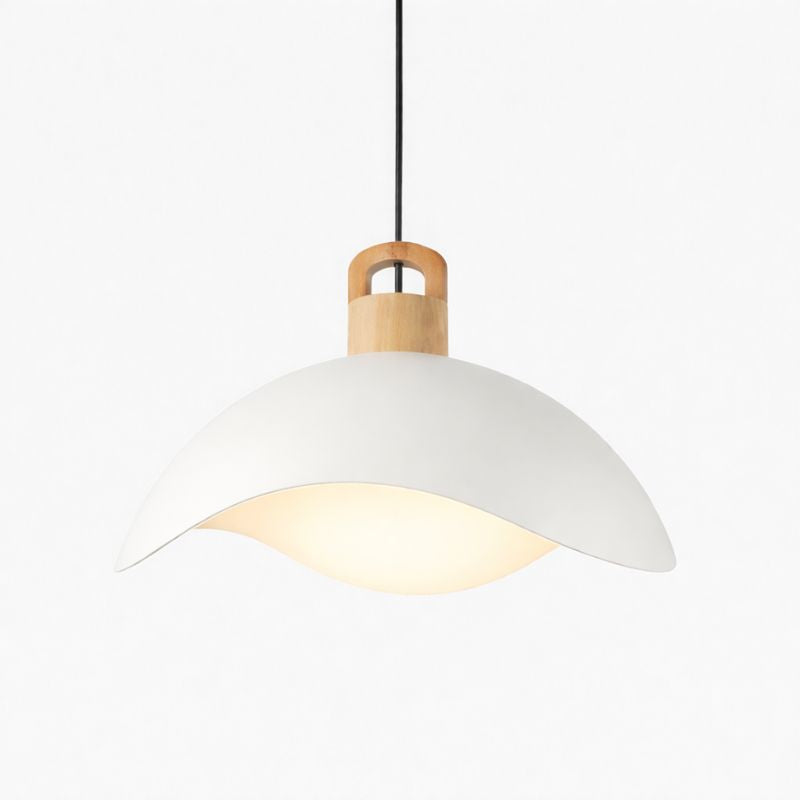 Modern Nordic Wood and Aluminum Pendant Light