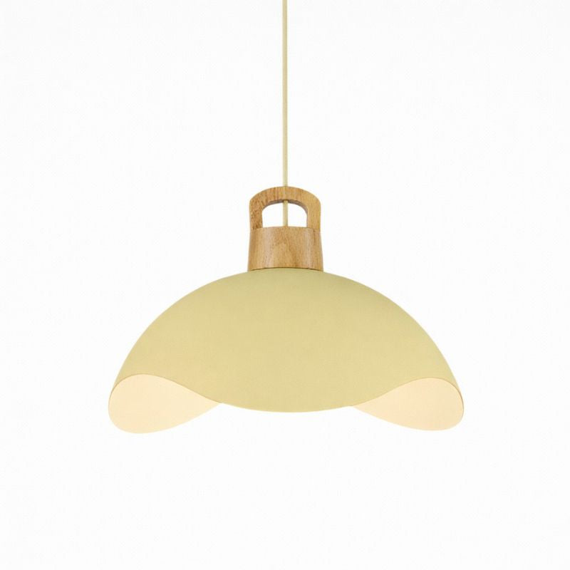 Modern Nordic Wood and Aluminum Pendant Light