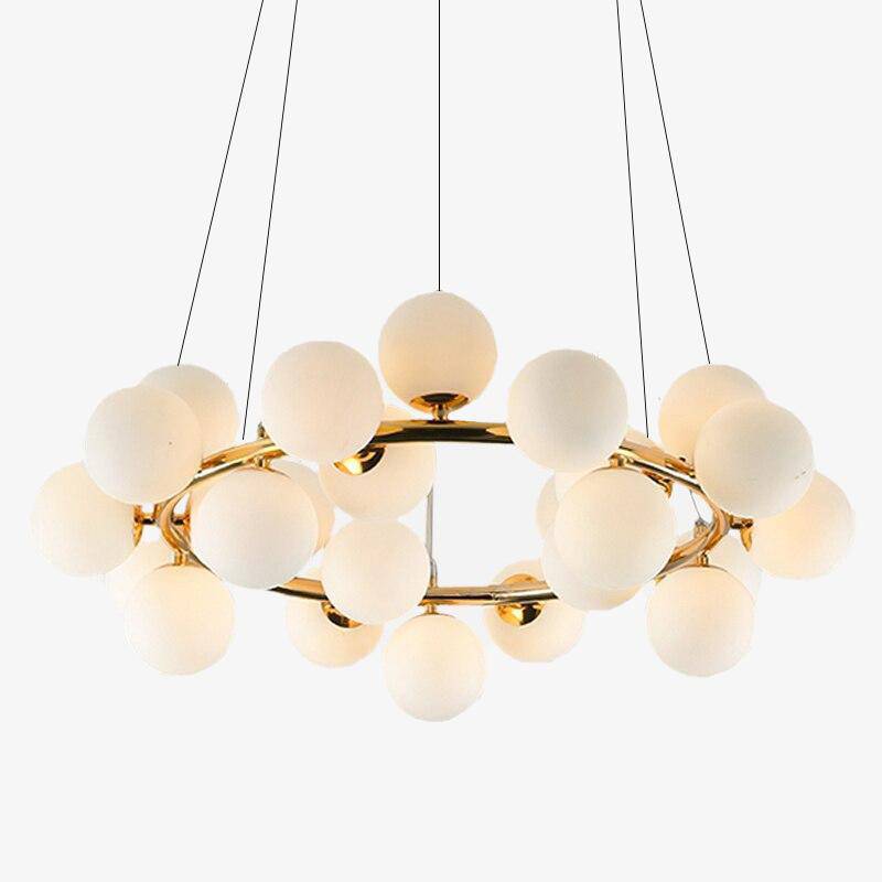 Magic LED Metal Chandelier with Glass Balls