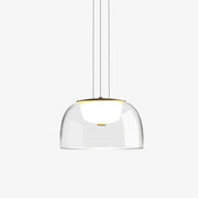 Modern Round Glass LED Pendant Light in Various Shapes