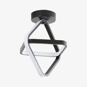 Modern LED Ceiling Light with Metal Ring for Balcony
