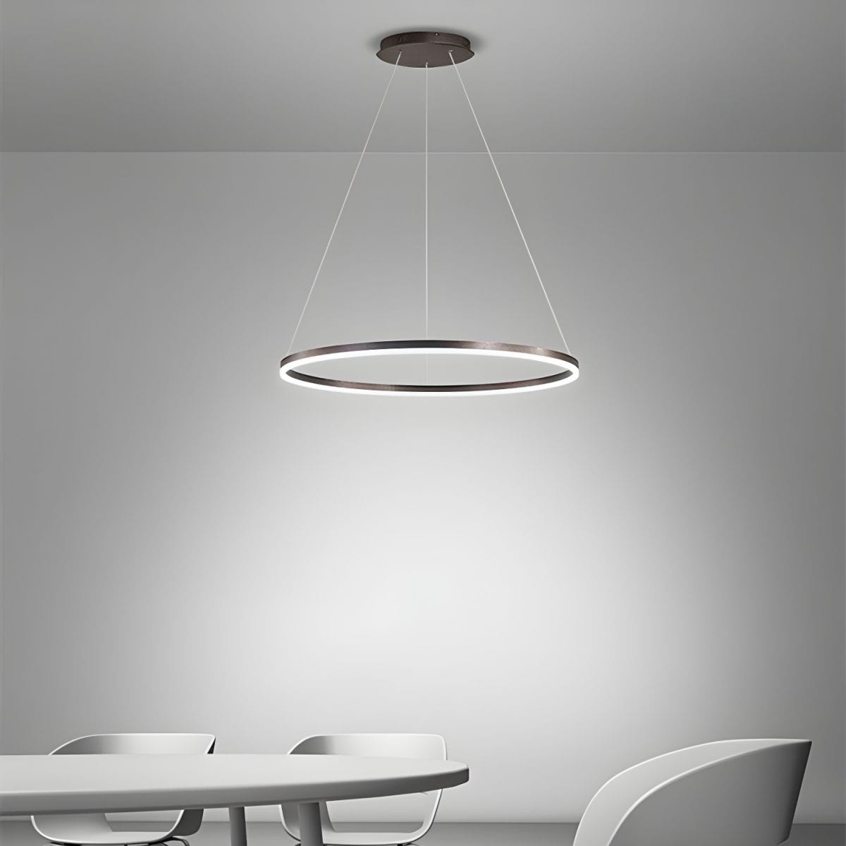 31.5" Modern LED Pendant Light Circle Design Norenza