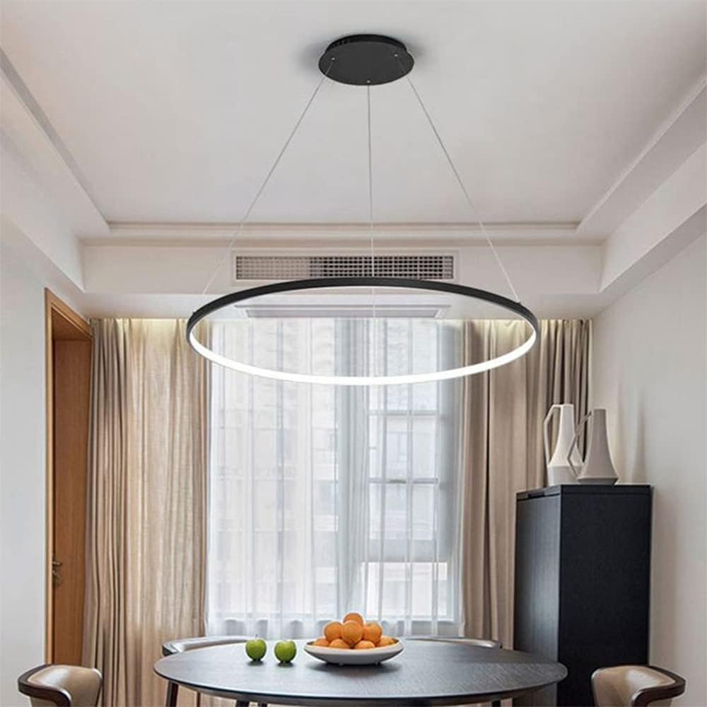 31.5" Modern LED Pendant Light Circle Design Norenza
