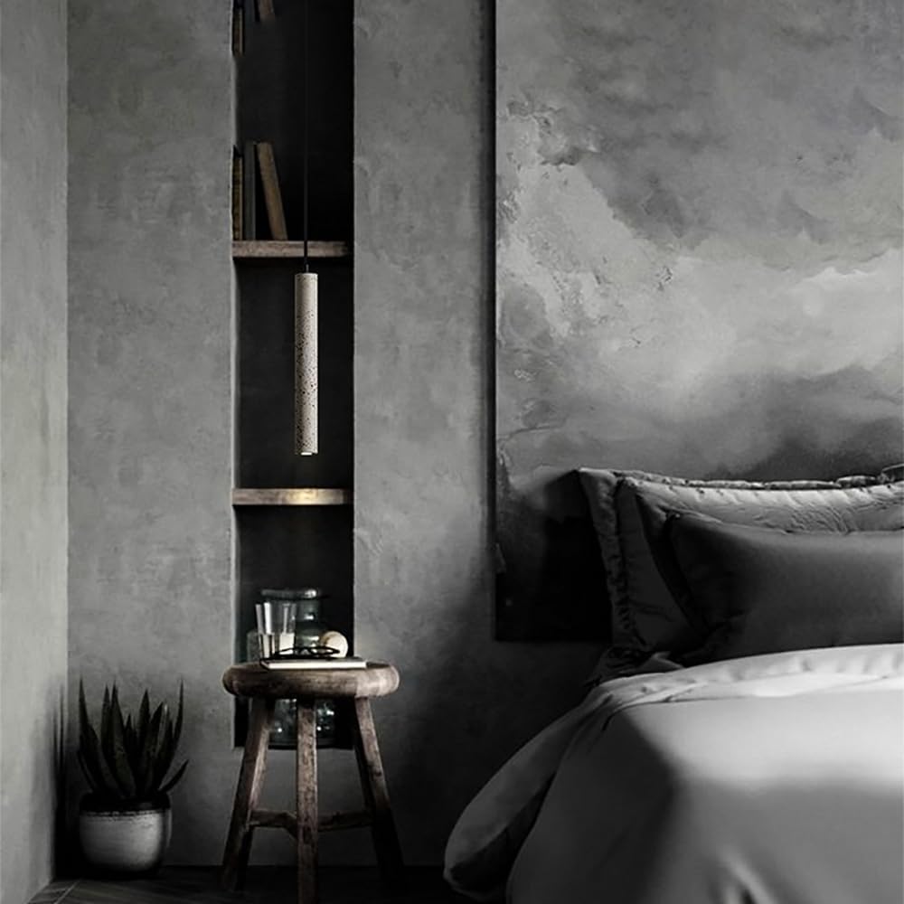 Minimalist Terrazzo Pendant Light for Dining Room or Bedroom