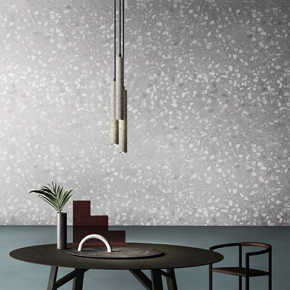 Minimalist Terrazzo Pendant Light for Dining Room or Bedroom