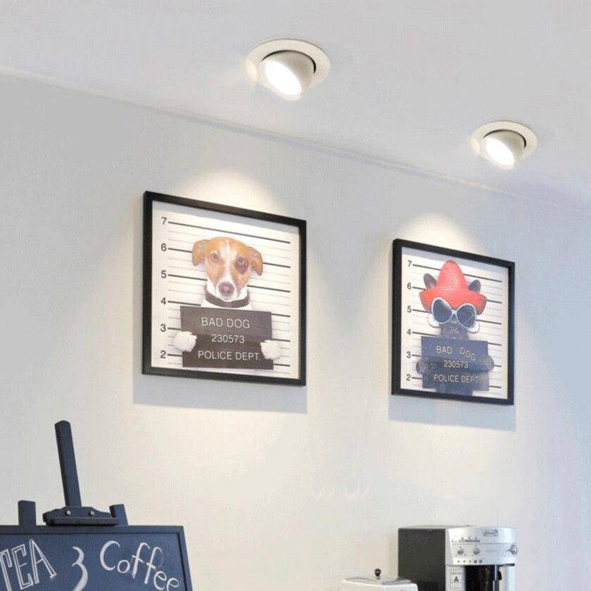 360° Adjustable White Aluminum LED Spotlight Norenza