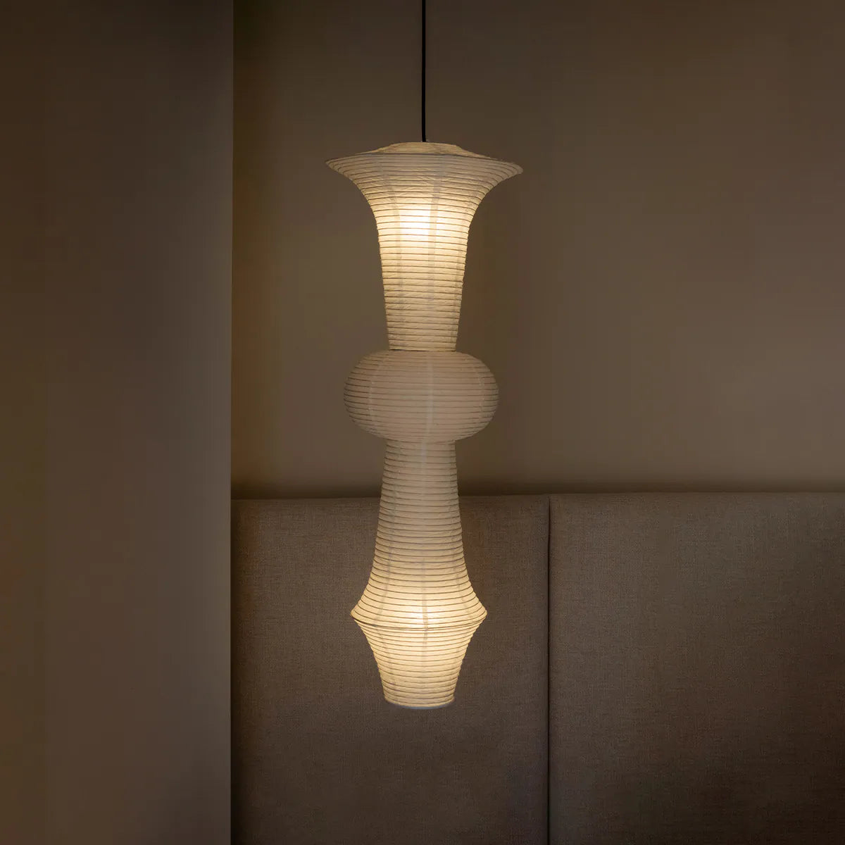 Akari Rice Paper LED Pendant Light - Modern Loft Home Decor