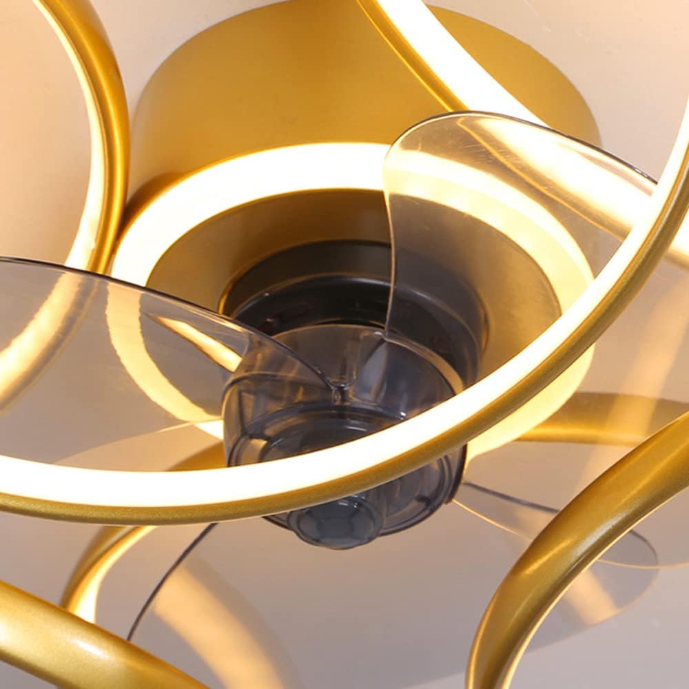 Modern LED Ceiling Fan Lamp with Remote Control