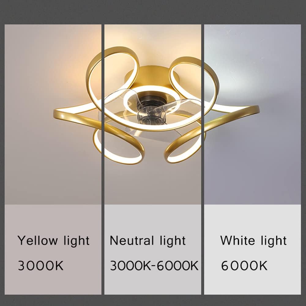 Modern LED Ceiling Fan Lamp with Remote Control