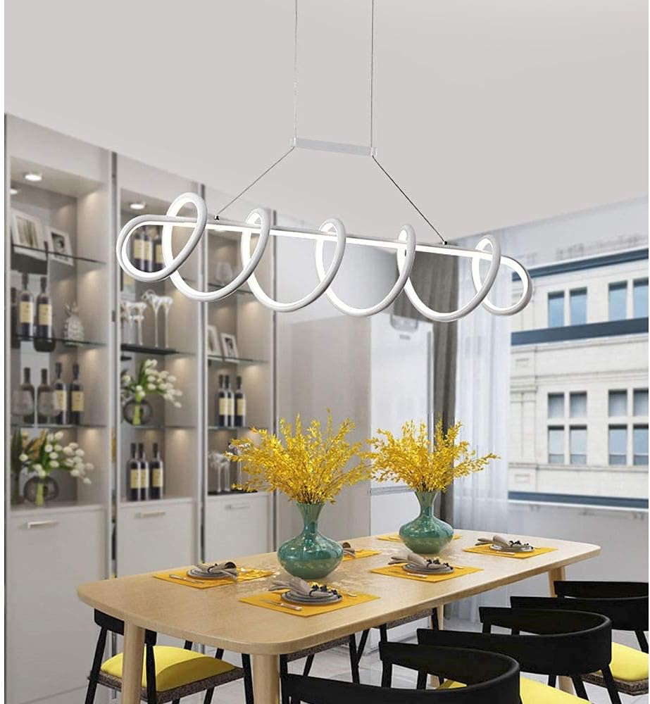 Spiral Pendant LED Chandelier in Acrylic Design
