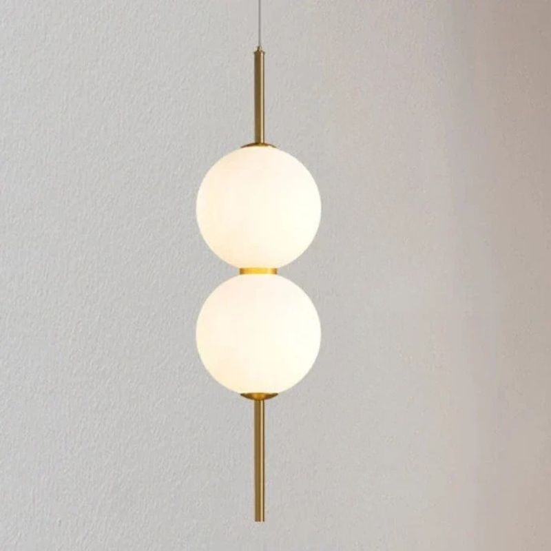 Modern Glass Ball Pendant Light for Bedroom & Entryway