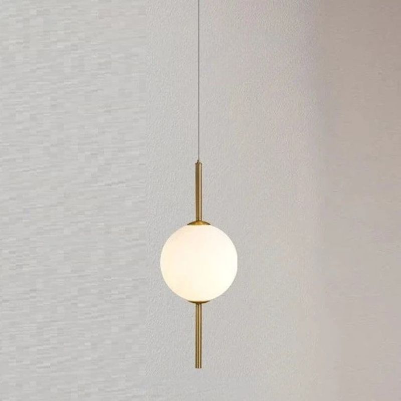 Modern Glass Ball Pendant Light for Bedroom & Entryway