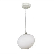 Oval Glass White LED Suspension Light