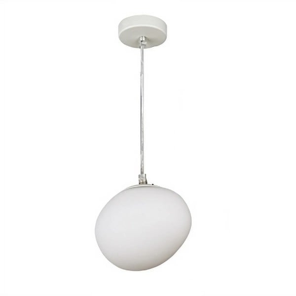 Oval Glass White LED Suspension Light