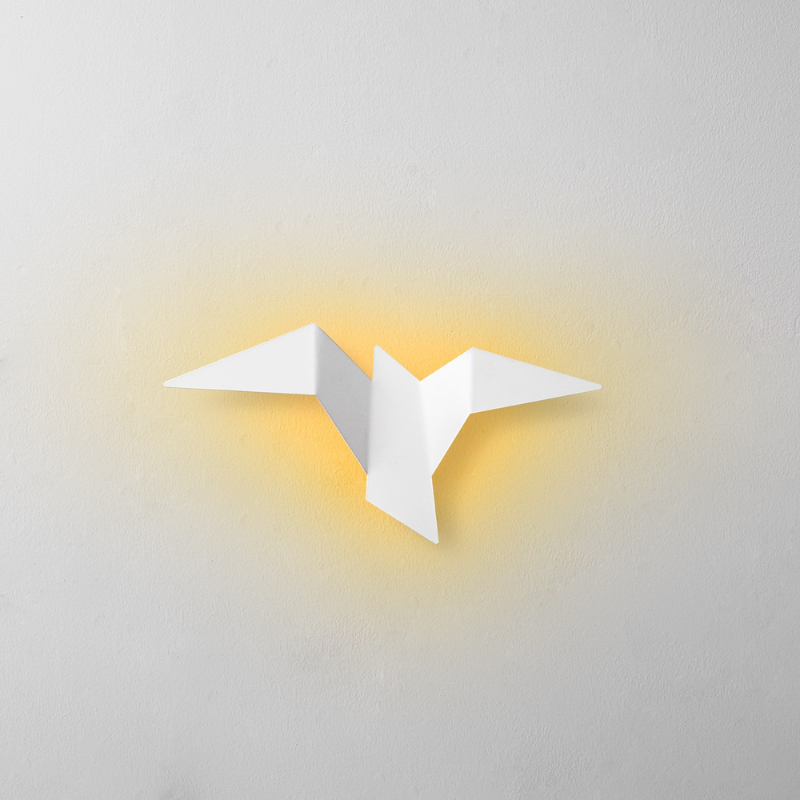 Applique murale moderne LED oiseau style origami Naila