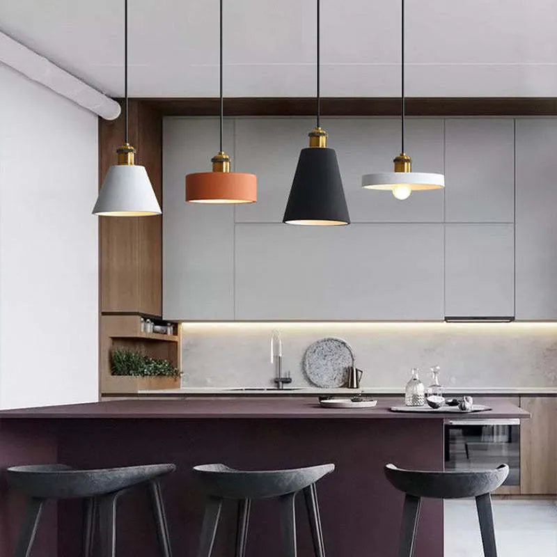 Modern Minimalist Retro Loft Pendant Light Fixture for Kitchen Dining Room Bedroom Restaurant