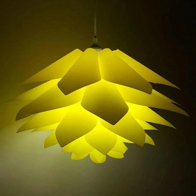 50 cm Lotus Pendant Light - Puzzle Design Yellow Norenza