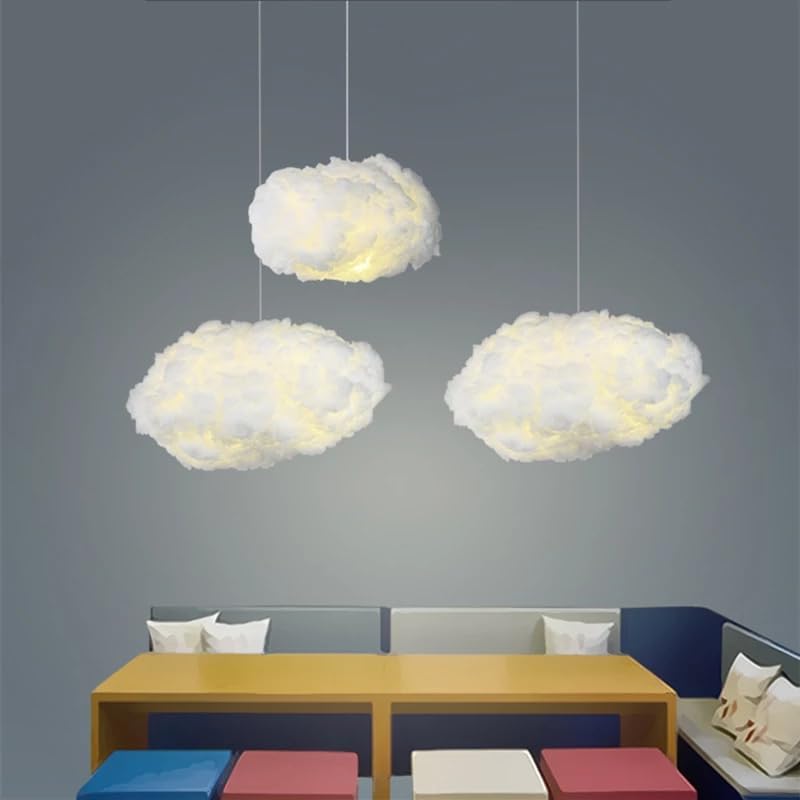 Modern Floating Cloud-Shaped LED Pendant Light for Restaurants