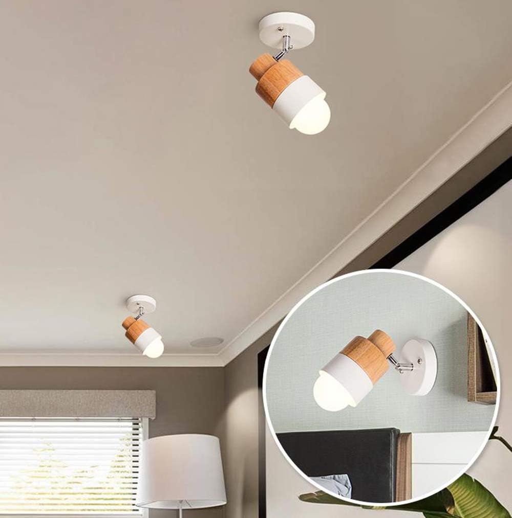 LED Spotlight with Wooden Accent