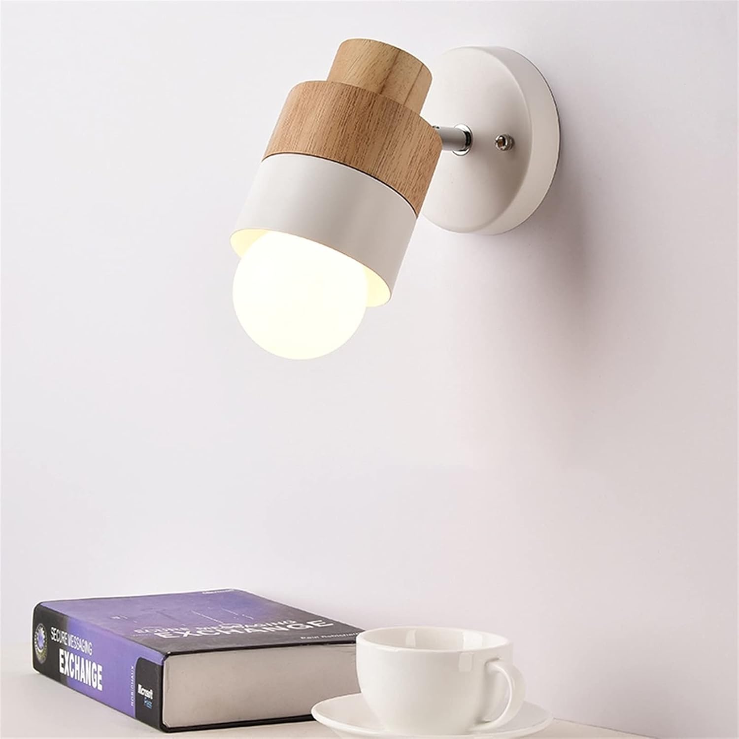 LED Spotlight with Wooden Accent