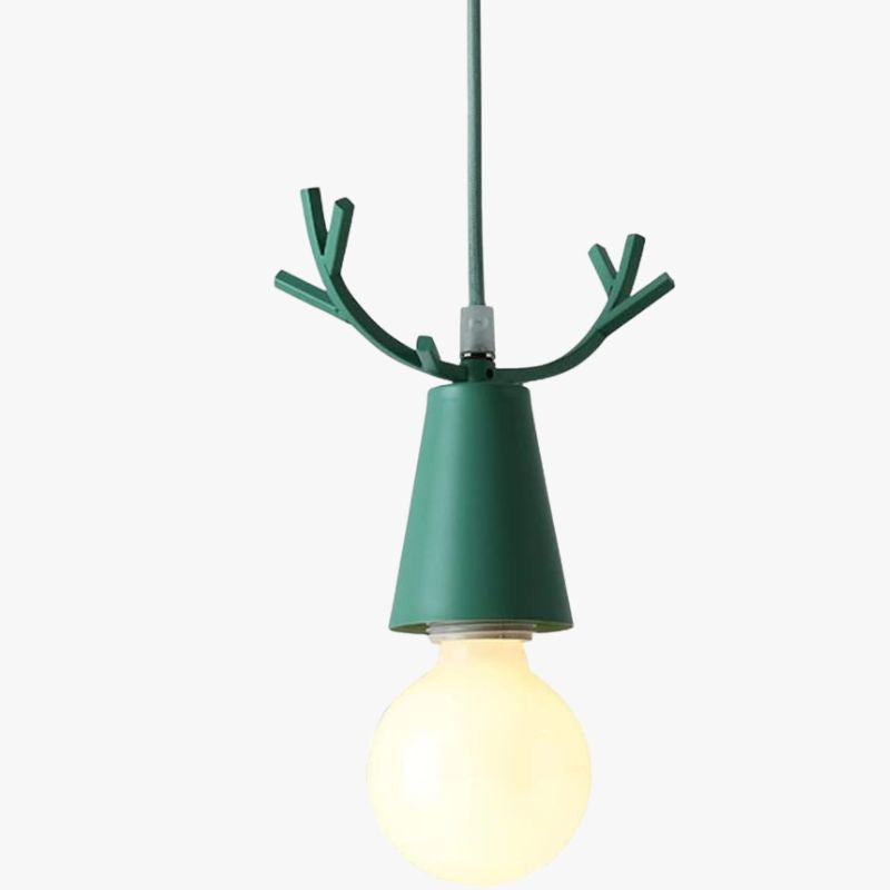Colorful Deer Antler Cone LED Pendant Light