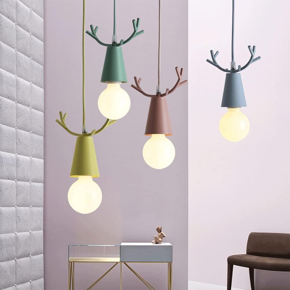 Colorful Deer Antler Cone LED Pendant Light