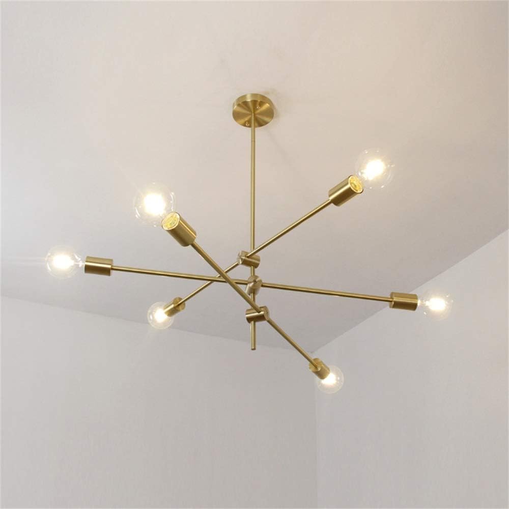 Gold Metal LED Design Pendant Light with Glass Balls
