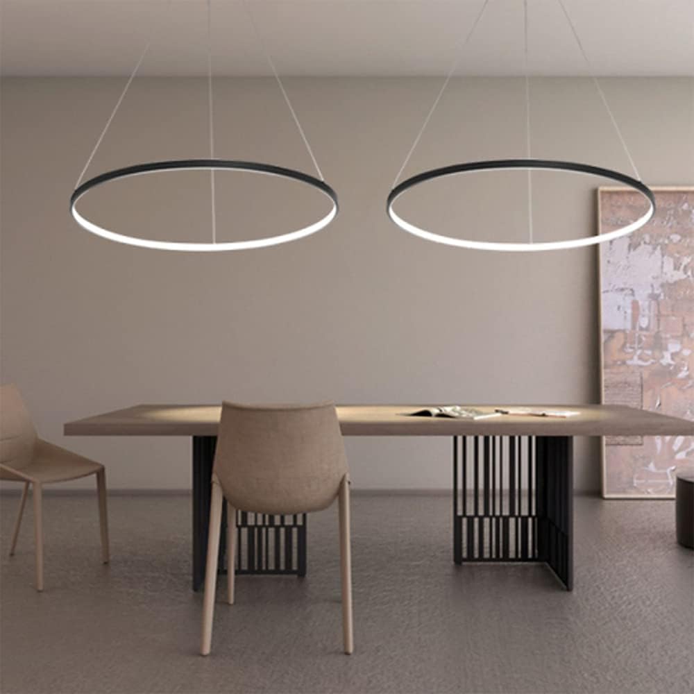 31.5" Modern LED Pendant Light Circle Design