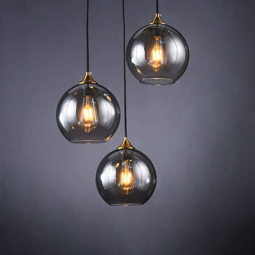 Modern Clear Glass Globe Pendant Light