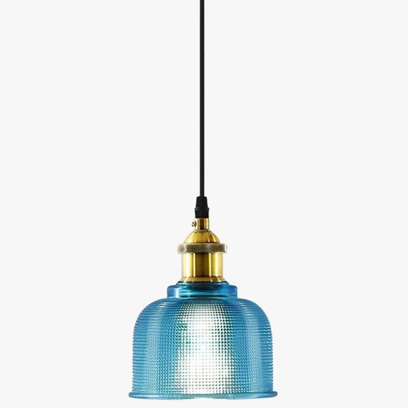 Suspension design en verre grainé style industriel Bowl
